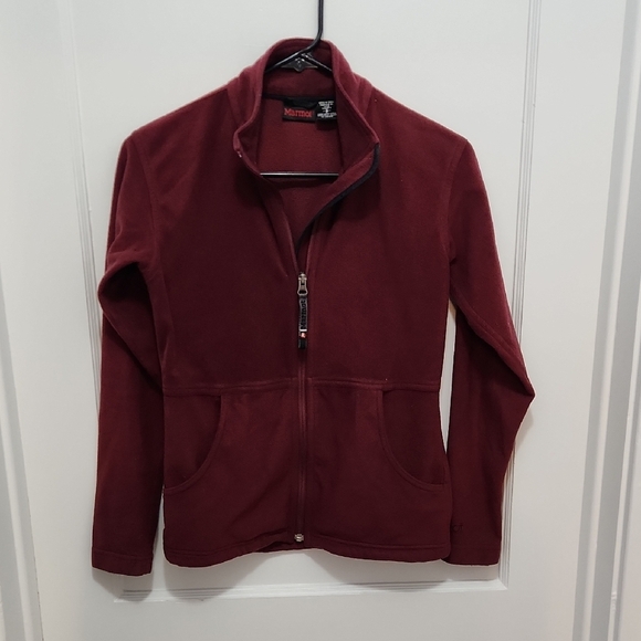 Marmot Jackets & Blazers - Marmot Women's Zip Front Fleece Maroon Jacket Size Small